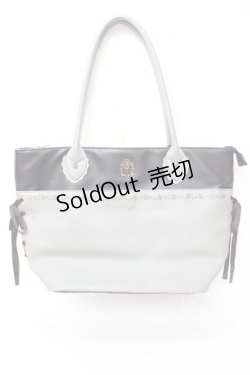 画像1: axes femme / 薔薇封入モチーフ付A4トート  グレー Y-25-09-22-022-AX-BG-SZ-ZY