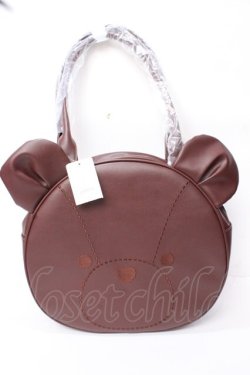 画像1: axes femme kawaii / クマ型トートバッグ  ブラウン Y-25-09-22-023-AX-BG-SZ-ZY