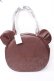 画像1: axes femme kawaii / クマ型トートバッグ  ブラウン Y-25-09-22-023-AX-BG-SZ-ZY (1)