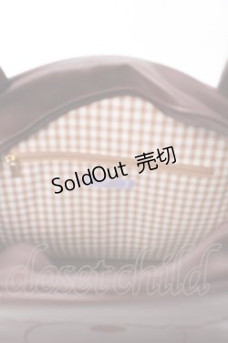 画像3: axes femme kawaii / クマ型トートバッグ  ブラウン Y-25-09-22-023-AX-BG-SZ-ZY