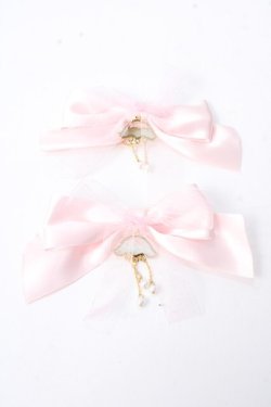 画像1: Amavel / HAT Jerryfish Aquariumリボンクリップ  ピンク Y-25-09-22-003-CA-AC-HR-ZY