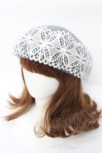 m petit by misako / TT*AMレースBベレー  グレー Y-25-09-22-030-LO-AC-SZ-ZT-K016