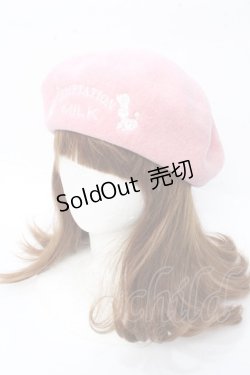 画像1: MILK / angelベレー  ピンク Y-25-09-22-031-ML-AC-SZ-ZY