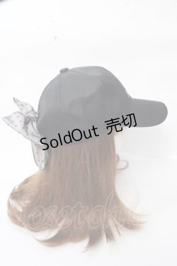 画像4: pium / リボン付きキャップ  黒 Y-25-09-22-032-LO-AC-SZ-ZY