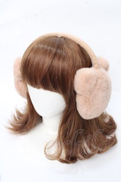 画像1: axes femme / クマシルエット耳当て  ベージュ Y-25-09-22-035-AX-ZA-SZ-ZY