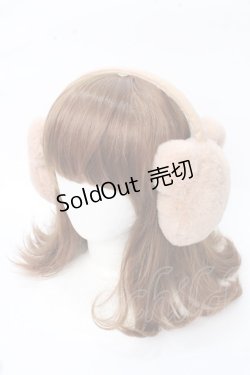 画像1: axes femme / クマシルエット耳当て  ベージュ Y-25-09-22-035-AX-ZA-SZ-ZT1008Y