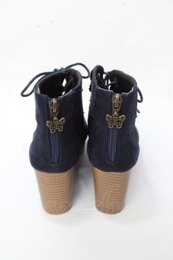 画像3: axes femme / レース使いシューズ M 紺 Y-25-09-22-036-AX-SH-SZ-ZY