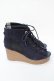 画像4: axes femme / レース使いシューズ M 紺 Y-25-09-22-036-AX-SH-SZ-ZY (4)
