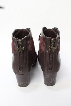 画像3: axes femme / レース使いブーツ  M Y-25-09-22-037-AX-SH-SZ-ZY