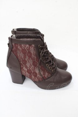 画像4: axes femme / レース使いブーツ  M Y-25-09-22-037-AX-SH-SZ-ZY