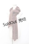 axes femme / ニットストール  茶 Y-25-09-25-001-AX-ZA-SZ-ZY