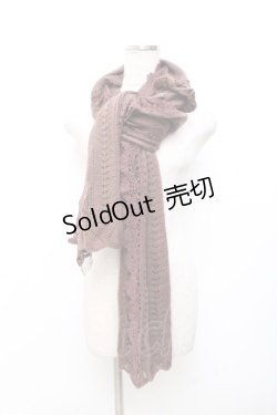 画像1: axes femme / ニットストール  茶 Y-25-09-25-001-AX-ZA-SZ-ZY