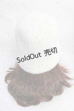 画像3: axes femme / アンゴラ風クロシェハット  生成り Y-25-09-25-003-AX-AC-HR-ZT-K016