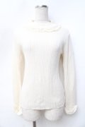 axes femme / バラボトルネックリブニットプルオーバー  生成り Y-25-09-25-035-AX-TO-SZ-ZI