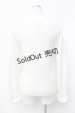 画像2: axes femme / バラボトルネックリブニットプルオーバー  生成り Y-25-09-25-035-AX-TO-SZ-ZI