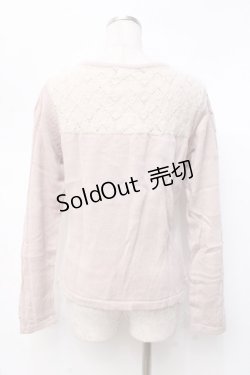 画像2: axes femme / リボン付きニット  ピンク Y-25-09-25-039-AX-TO-SZ-ZI