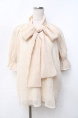 画像1: 【SALE】An MILLE / ボウタイブラウス  生成り Y-25-09-25-041-EL-BL-SZ-ZT309 (1)