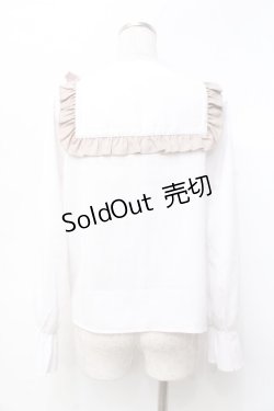 画像2: evelyn / フリル襟ブラウス  白 Y-25-09-25-042-LO-BL-SZ-ZT303