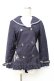 画像1: axes femme POETIQUE / セーラーショートトレンチ  紺 Y-25-09-25-049-AX-CO-SZ-ZY (1)