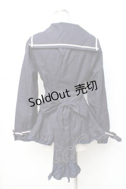 画像2: axes femme POETIQUE / セーラーショートトレンチ  紺 Y-25-09-25-049-AX-CO-SZ-ZY