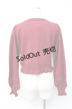 画像2: axes femme kawaii / 猫会ニットカーデ M ワイン Y-25-09-25-050-AX-TO-SZ-ZY