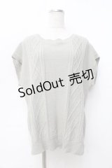 axes femme / ニットベストアンサンブル M グリーン Y-25-09-25-055-AX-TO-SZ-ZI