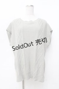 axes femme / ニットベストアンサンブル M グリーン Y-25-09-25-055-AX-TO-SZ-ZI