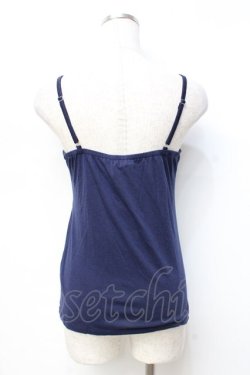 画像2: axes femme / レースアップホルターキャミ M 紺 Y-25-09-25-005-AX-TO-SZ-ZY