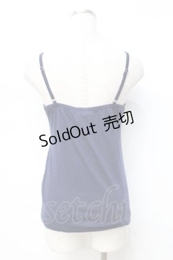 画像2: axes femme / レースアップホルターキャミ M 紺 Y-25-09-25-005-AX-TO-SZ-ZY