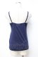 画像2: axes femme / レースアップホルターキャミ M 紺 Y-25-09-25-005-AX-TO-SZ-ZY (2)