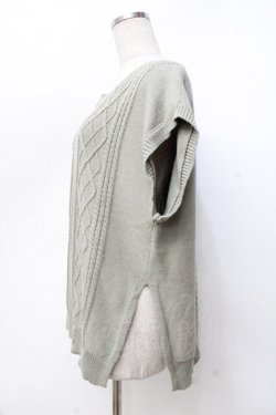 画像2: axes femme / ニットベストアンサンブル M グリーン Y-25-09-25-055-AX-TO-SZ-ZY