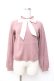 画像1: axes femme POETIQUE / リボン付きニットプルオーバー  ピンク Y-25-09-25-056-AX-TO-SZ-ZY (1)