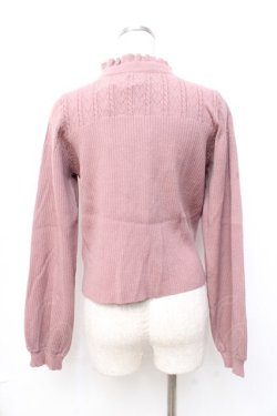 画像2: axes femme POETIQUE / リボン付きニットプルオーバー  ピンク Y-25-09-25-056-AX-TO-SZ-ZY