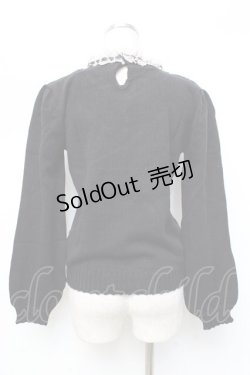 画像2: axes femme / ブロッキングニットプルオーバー  黒 Y-25-09-25-059-AX-TO-SZ-ZY