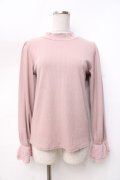 axes femme / レース×チュール袖プルオーバー  ピンク Y-25-09-25-064-AX-TO-SZ-ZI
