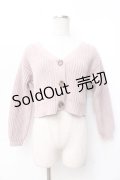 evelyn / ローゲージカーディガン  ピンク Y-25-09-25-065-LO-TO-SZ-ZY