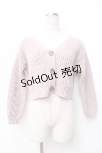 evelyn / ローゲージカーディガン  ピンク Y-25-09-25-065-LO-TO-SZ-ZY