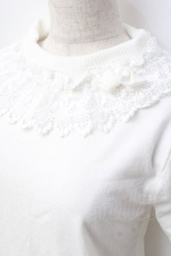 画像4: axes femme kawaii / レーシーフリルニットプル  白 Y-25-09-25-066-AX-TO-SZ-ZY