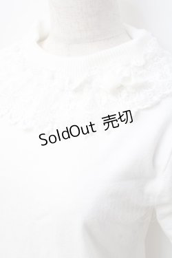 画像4: axes femme kawaii / レーシーフリルニットプル  白 Y-25-09-25-066-AX-TO-SZ-ZI