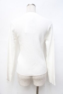 画像2: axes femme / ランダムパールデザインニット  白 Y-25-09-25-067-AX-TO-SZ-ZY