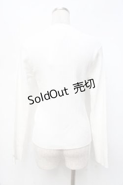 画像2: axes femme / ランダムパールデザインニット  白 Y-25-09-25-067-AX-TO-SZ-ZY