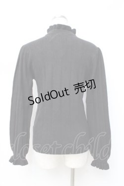 画像2: axes femme POETIQUE / シフォンボウタイ付ニットプルオーバー M 黒 Y-25-09-25-073-AX-TO-SZ-ZI