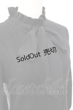 画像3: axes femme POETIQUE / シフォンボウタイ付ニットプルオーバー M 黒 Y-25-09-25-073-AX-TO-SZ-ZI