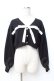 画像1: axes femme POETIQUE / リボンデザインショートカーディガン M 黒 Y-25-09-25-074-AX-TO-SZ-ZY (1)