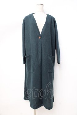 画像1: axes femme / ポケット付ロングコーディガン M Bグリーン Y-25-09-25-079-AX-TO-SZ-ZY
