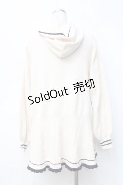 画像2: axes femme / フード付フレアニットカーディガン  生成り Y-25-09-25-080-AX-TO-SZ-ZY