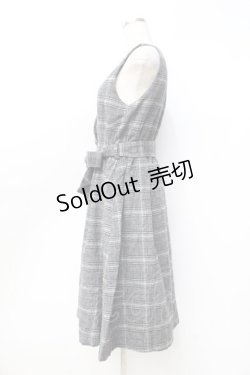 画像2: axes femme / シャギーチェックジャンスカ M グレー Y-25-09-25-081-AX-OP-SZ-ZI