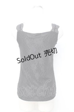 画像2: axes femme / Vレースインナータンク  黒 Y-25-09-25-008-AX-TO-SZ-ZT014