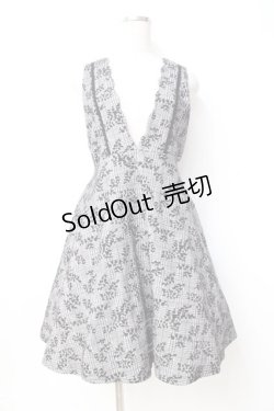 画像1: axes femme / 柄入りチェックジャンスカ M 黒 Y-25-09-25-084-AX-OP-SZ-ZI