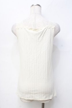 画像2: axes femme / レース使いタンク  生成り Y-25-09-25-009-AX-TO-SZ-ZY